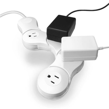 Pivot Power Junior - 4 Outlet; White - QUIRKY VPVJP-WH01